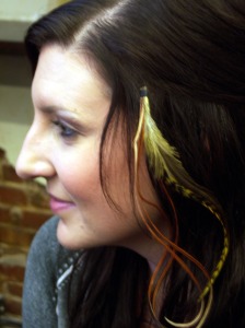 Feather Hair extensions at Planet Hair