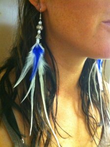 Feather Earrings at Planet Hair